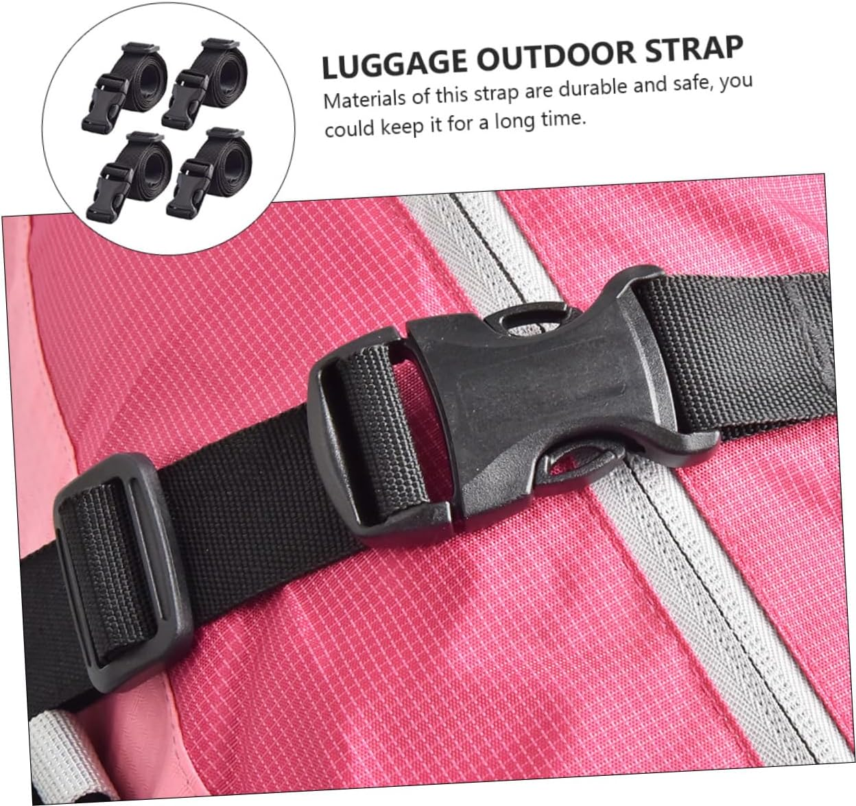 CONGARTENO 4Pcs Luggage Tie down Strap Lashing Straps for Suitcases Luggage Locks
