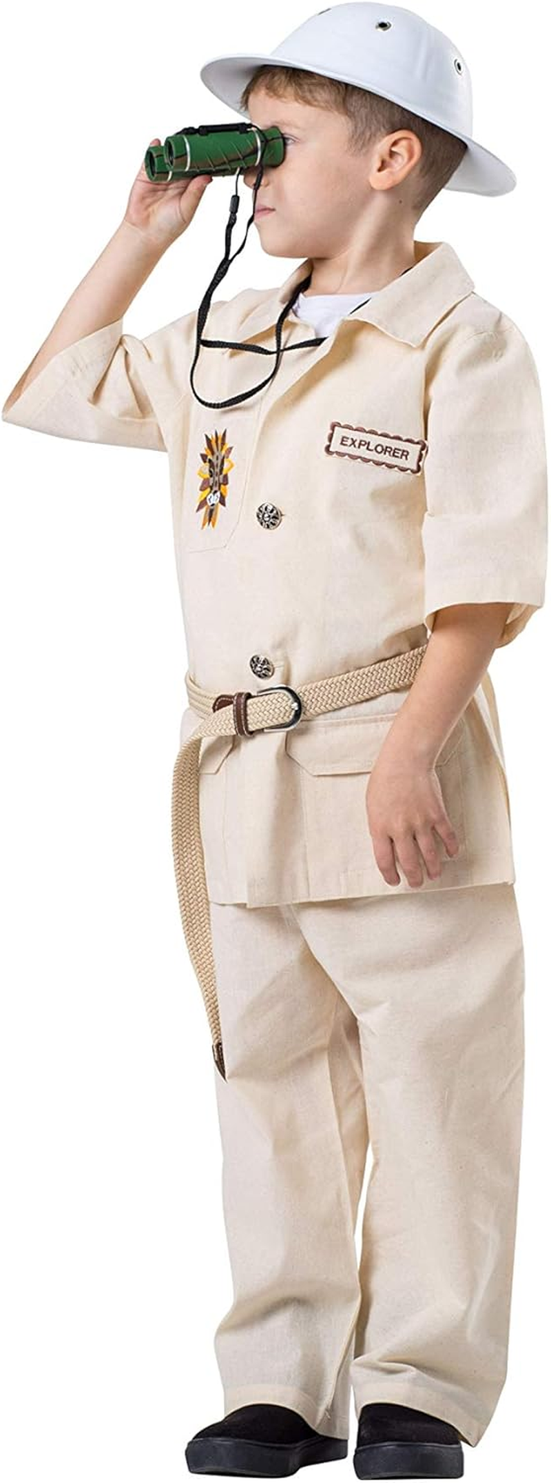 Dress-Up-America Safari Explorer Costume for Kids - Jungle Explorer Dress up Set - Zookeeper Costume for Boys and Girls image number 1