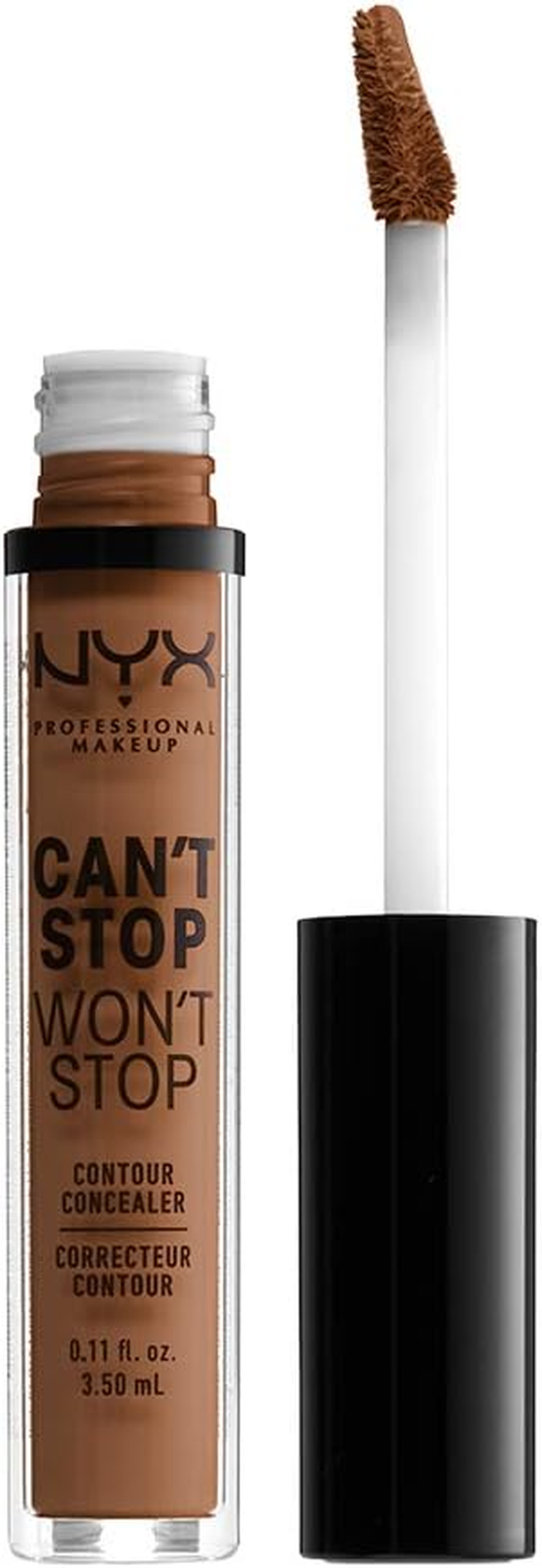 NYX Professional Makeup, Concealer, Camouflaging and Contouring, Can'T Stop Won'T Stop, 3.5 Ml, Light Ivory