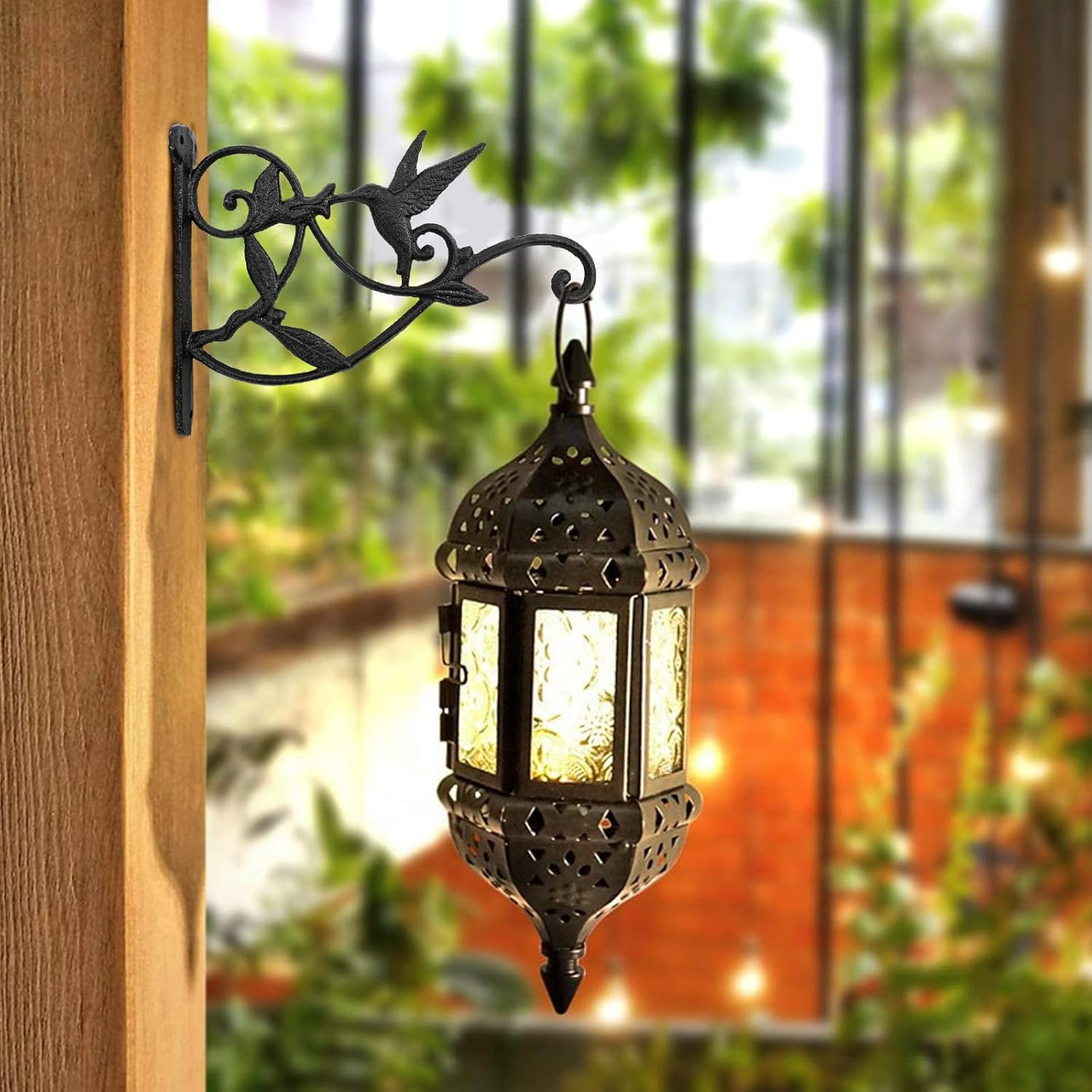 Mrmrkura 10 Inch Hanging Plant Bracket, Outdoor Plant Hangers Metal Heavy Duty Wall Hooks for Hanging Baskets/Bird Feeder/Lanterns/Wind Chimes (1) image number 3