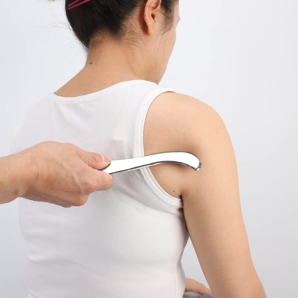 Feelfree Sport Stainless Steel Gua Sha Scraping Massage Tool-Muscle Scraper - Soft Tissue Mobilization,Physical Therapy for Back, Legs, Arms image number 1