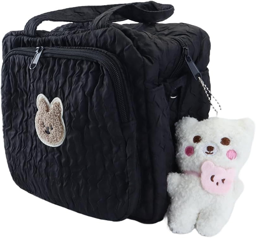 Newborn Nappy Changing Bag with Pendant Portable Travel Diaper Tote for Pram Adjustable Strap Mum Dad Waterproof Organizer Insulated Pockets image number 4