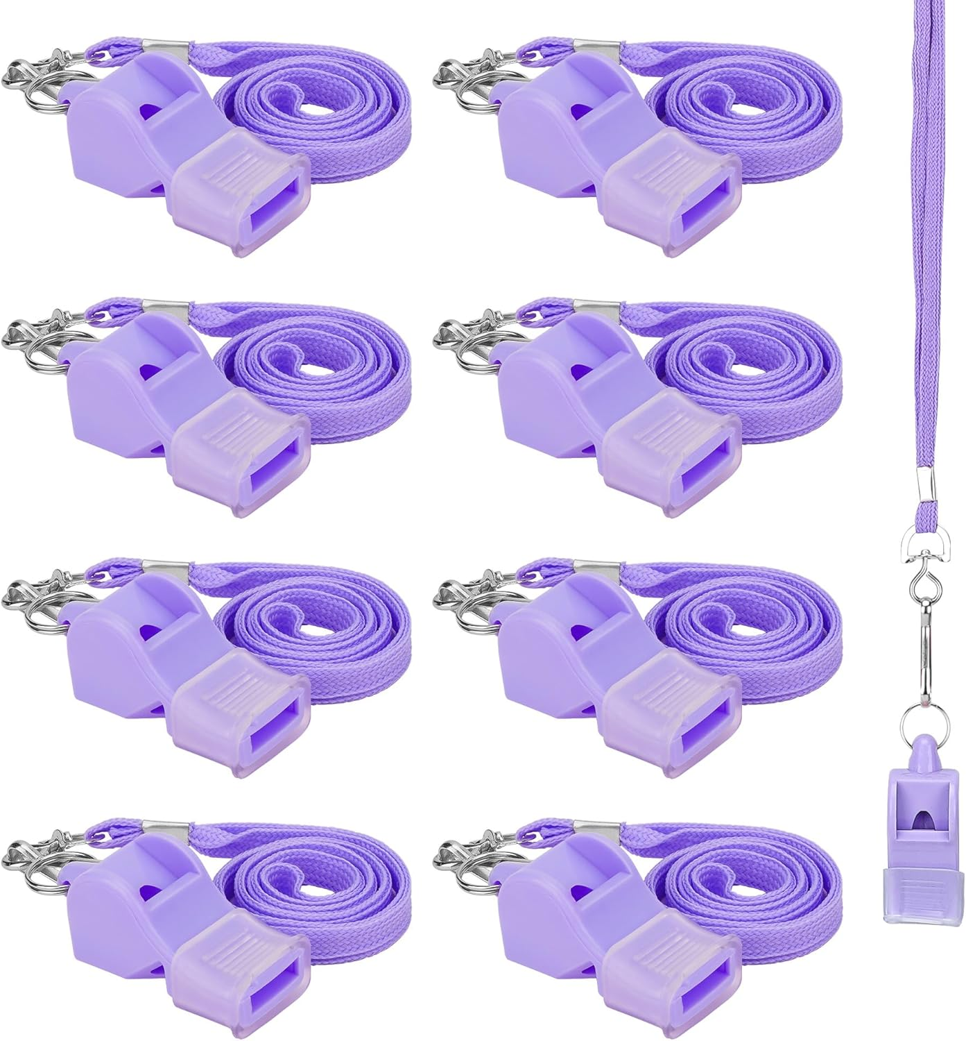 Biiange Whistle, Plastic Whistle, Whistle with Lanyard, for Outdoor Activities, Coach Trainning Whistles Party Whistles for Sports and Parties Gift