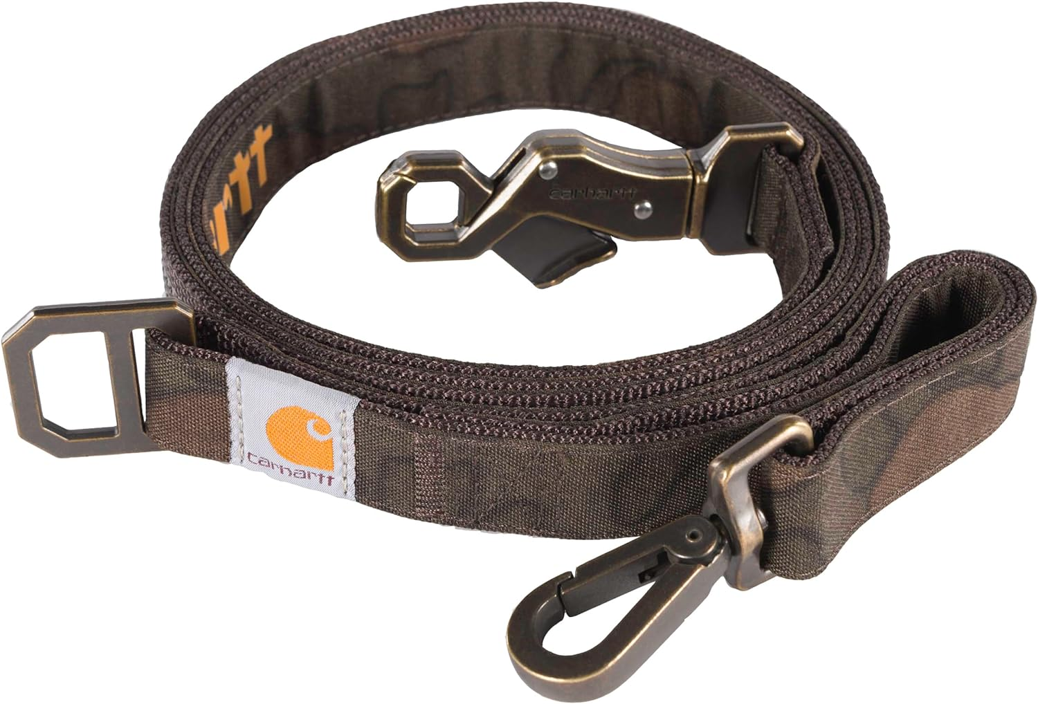 Carhartt Pet Durable Nylon Duck Leashes for Dogs, Reflective Stitching for Visibility, Deep Wine, Large