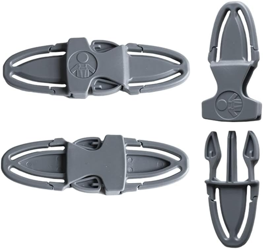 Universal Child Car Seat Chest Harness Clip Universal Safer Belt Clip Buckle Lock Stroller Chest Clip Adjustable Guard for Baby and Kids (Light Black)