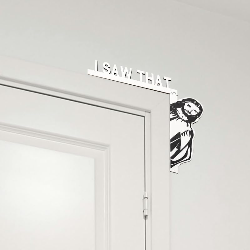 Door Frame Wall Decor Funny Window Corner Decoration Door Frame Corner Decoration Outdoor Home Decor Wood Christian Door Decorations Hanging Religious Door Hanger Fun Christmas Door Corner Sign