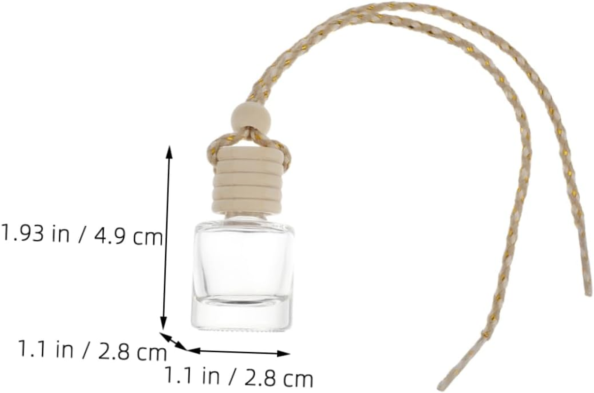 5Pcs Smart Car Diffuser Car Hanging Air Freshener Diffuser Bottle Essential Oil Holder image number 4