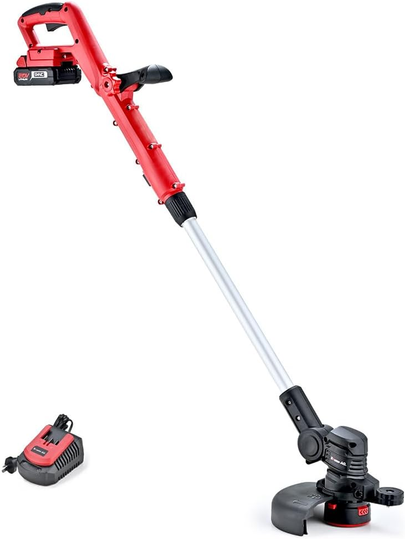 Baumr-Ag LN3 20V SYNC Cordless 2In1 Line Trimmer & Lawn Edger, with Battery and Charger Kit, Adjustable Head, Guide Wheel