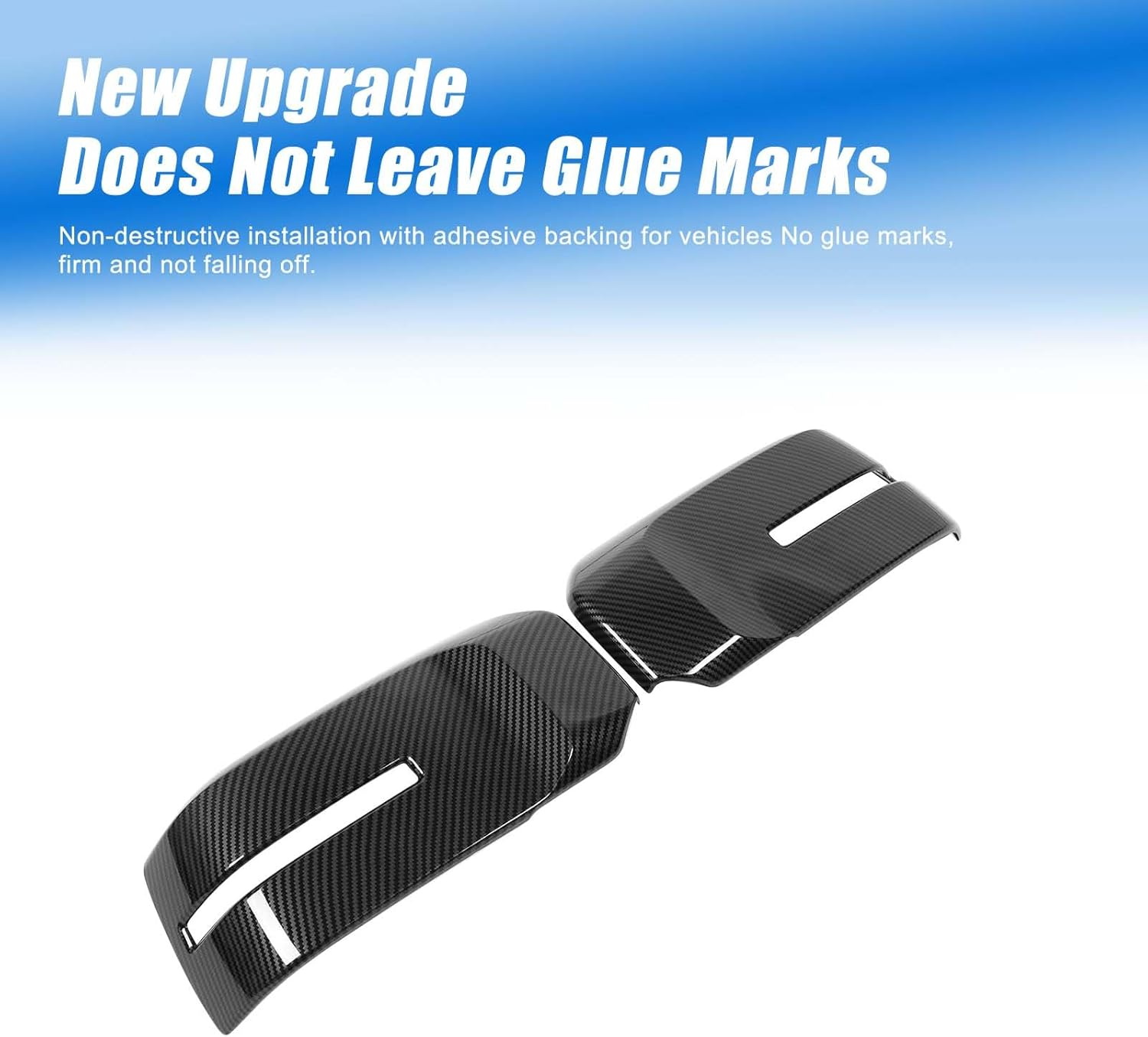 Yinaniutos Side Rearview Mirror Cover Compatible with Mitsubishi Triton / L200 2024-2025 Accessories, 2PCS Side Door Mirror Caps Protector ABS Material (Carbon Fibre Pattern)