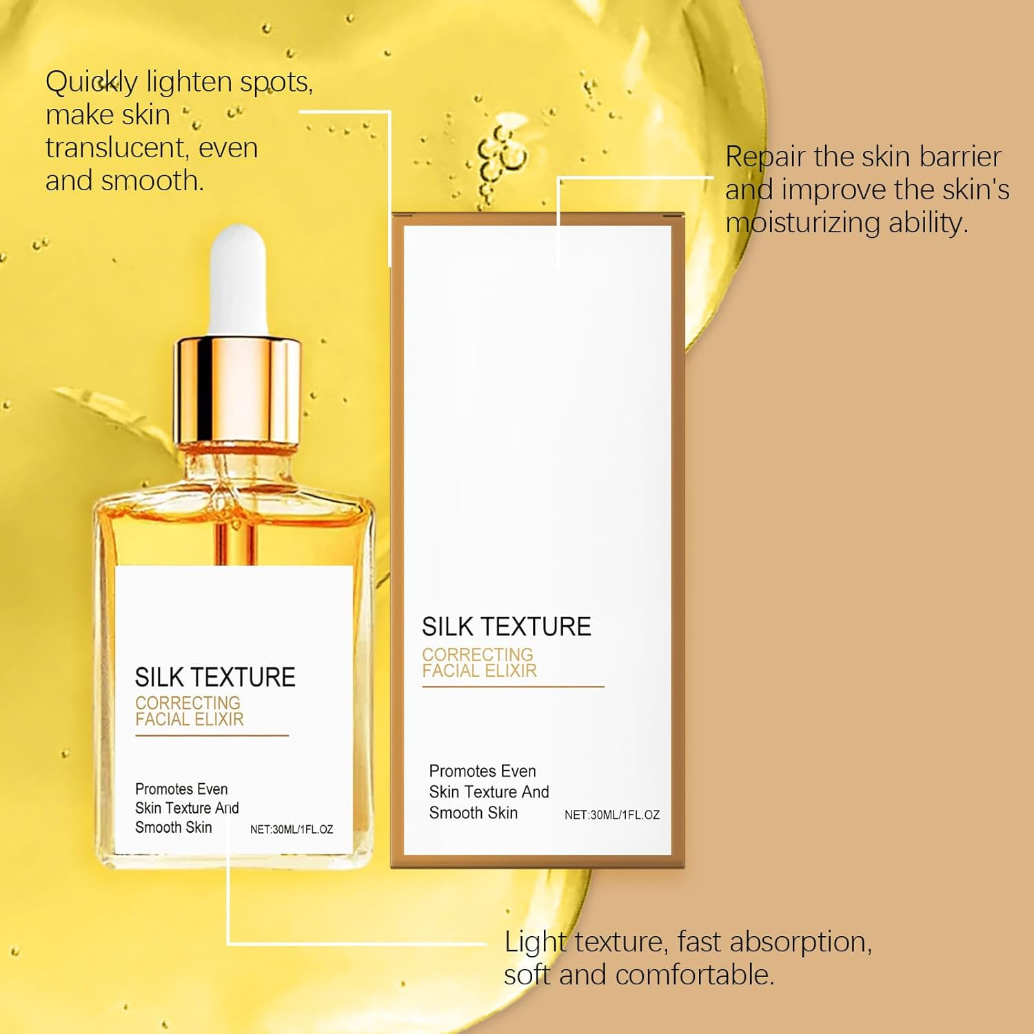 Silk Body Essence Shower Oil for Smooth and Hydrated Skin, after Shower for Women with Sensitive Skin, Dry Skin, Non-Greasy, Infused with Shea Butter, Coconut Oil, Vitamin E image number 3