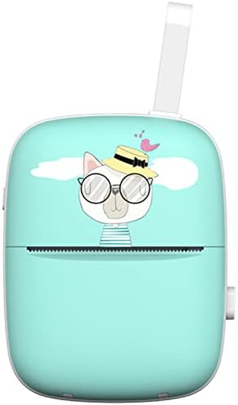 Mini Thermal Printer, Portable Wireless Smart Printer Bluetooth-Compactible Durable Wireless Label Memo Receipt Paper Printer Office Supply for Home/703 (Size : Blue) image number 5