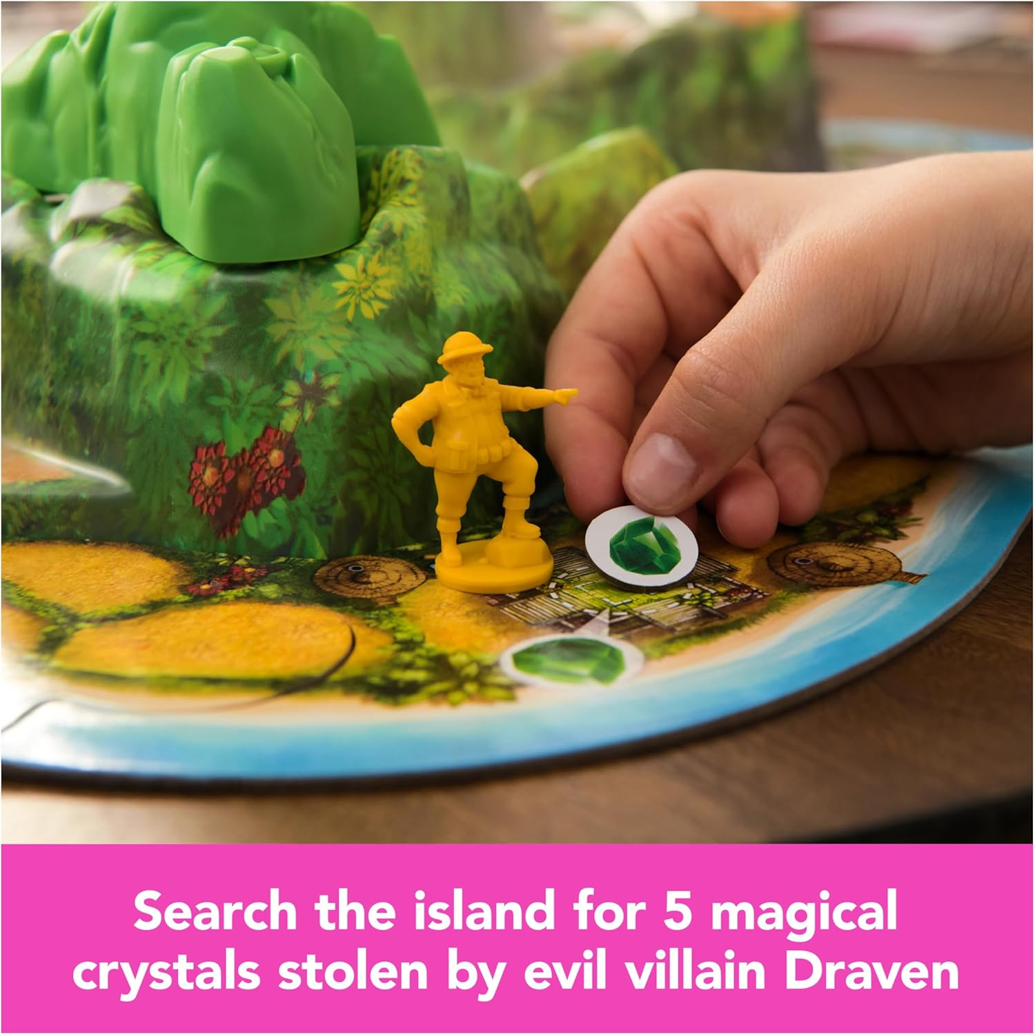 Spin Master Games Jumanji Stampede Cooperative Board Game, 3D Adventure Game Based on the Action-Comedy Movie, Family Game Night for Kids and Adults Ages 8 & Up image number 6