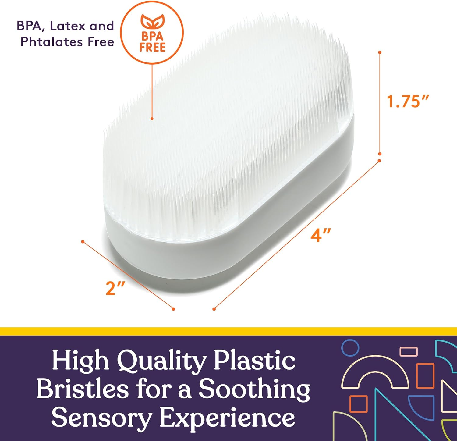 Special Supplies Sensory Brush Therapressure Therapy Brush for Occupational and Sensory Brushing, 2 Pack, Stimulating and Calming Tools for Kids and Adults, Soft Flexible Bristles, Latex Free