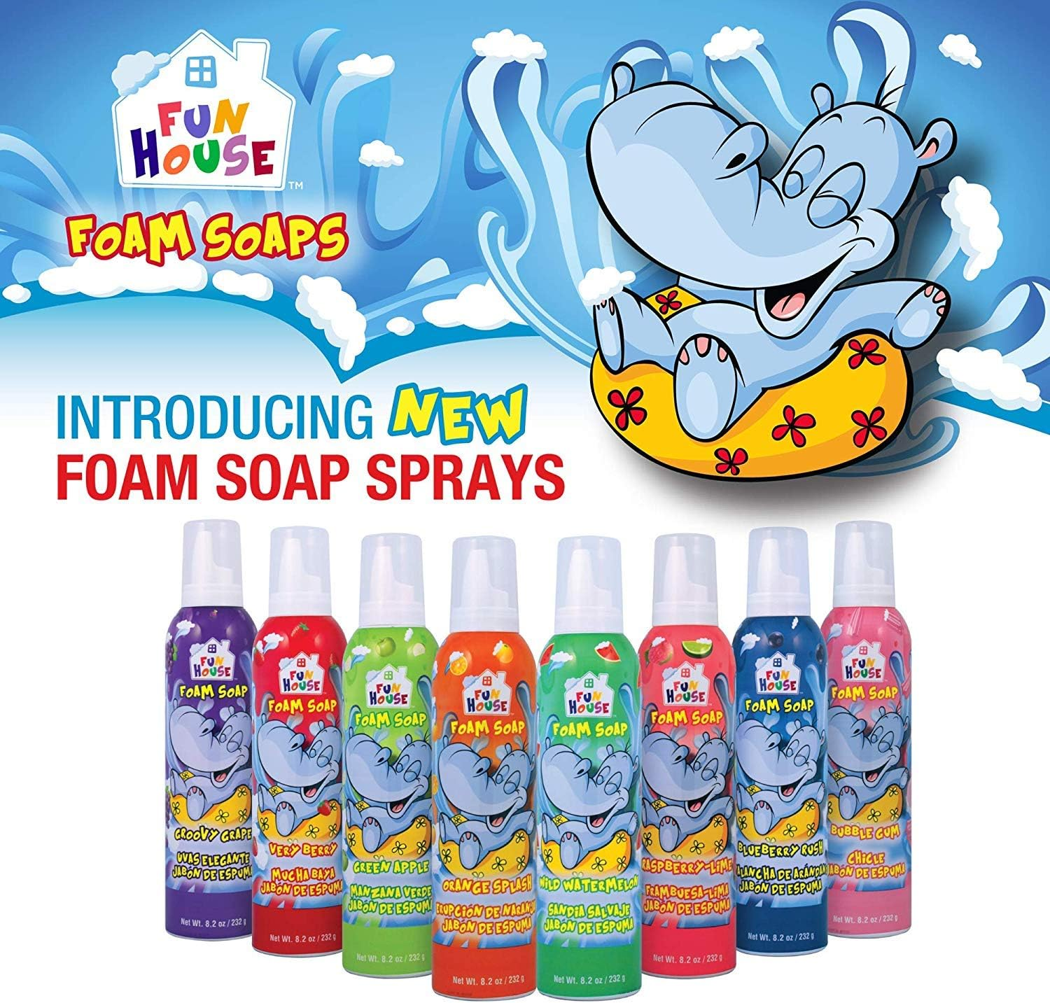 Moneysworth & Best Fun House Kids Foam Soap Very Berry & Blueberry Rush, (14422) image number 2