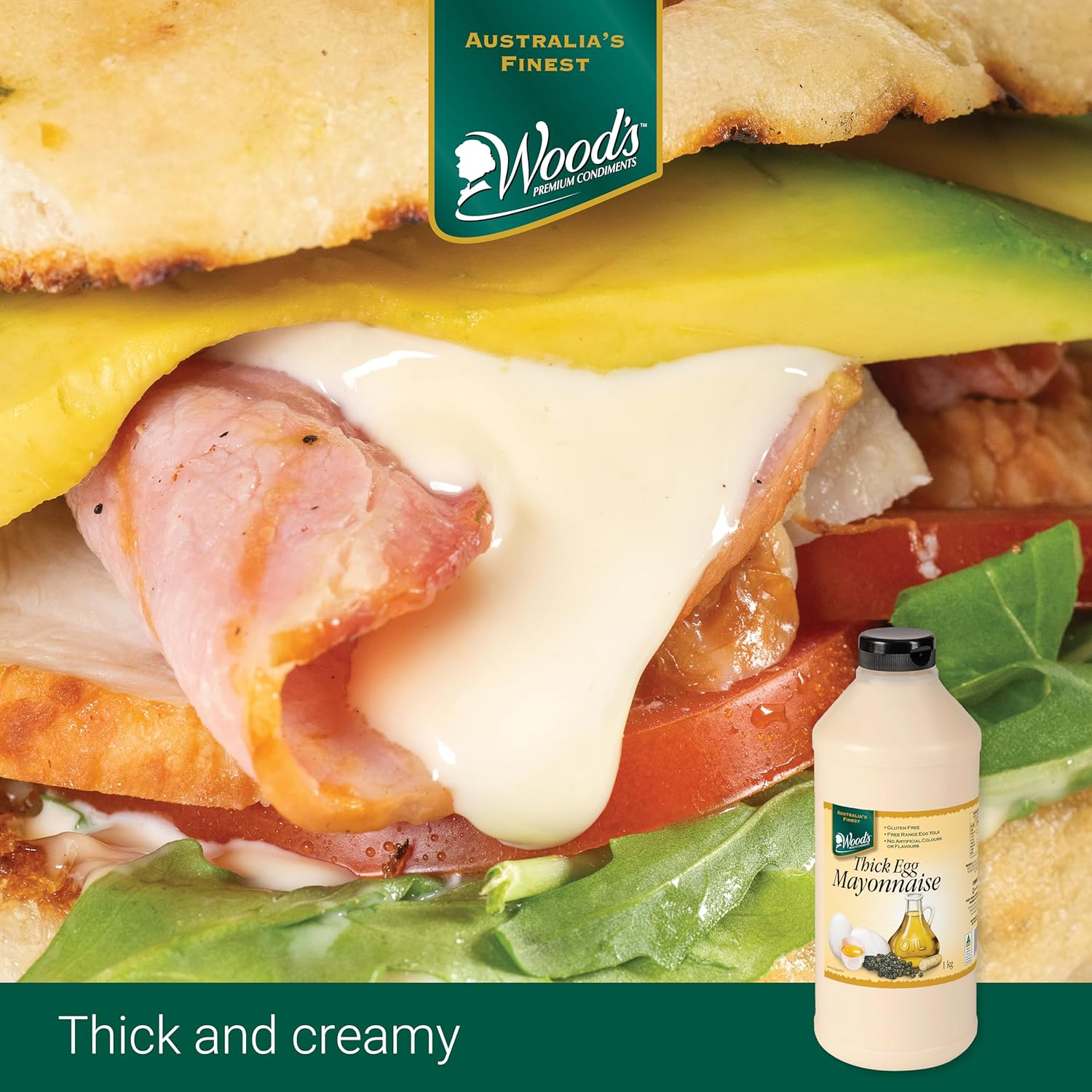 Wood'S Thick Egg Mayonnaise 1 Kg image number 3