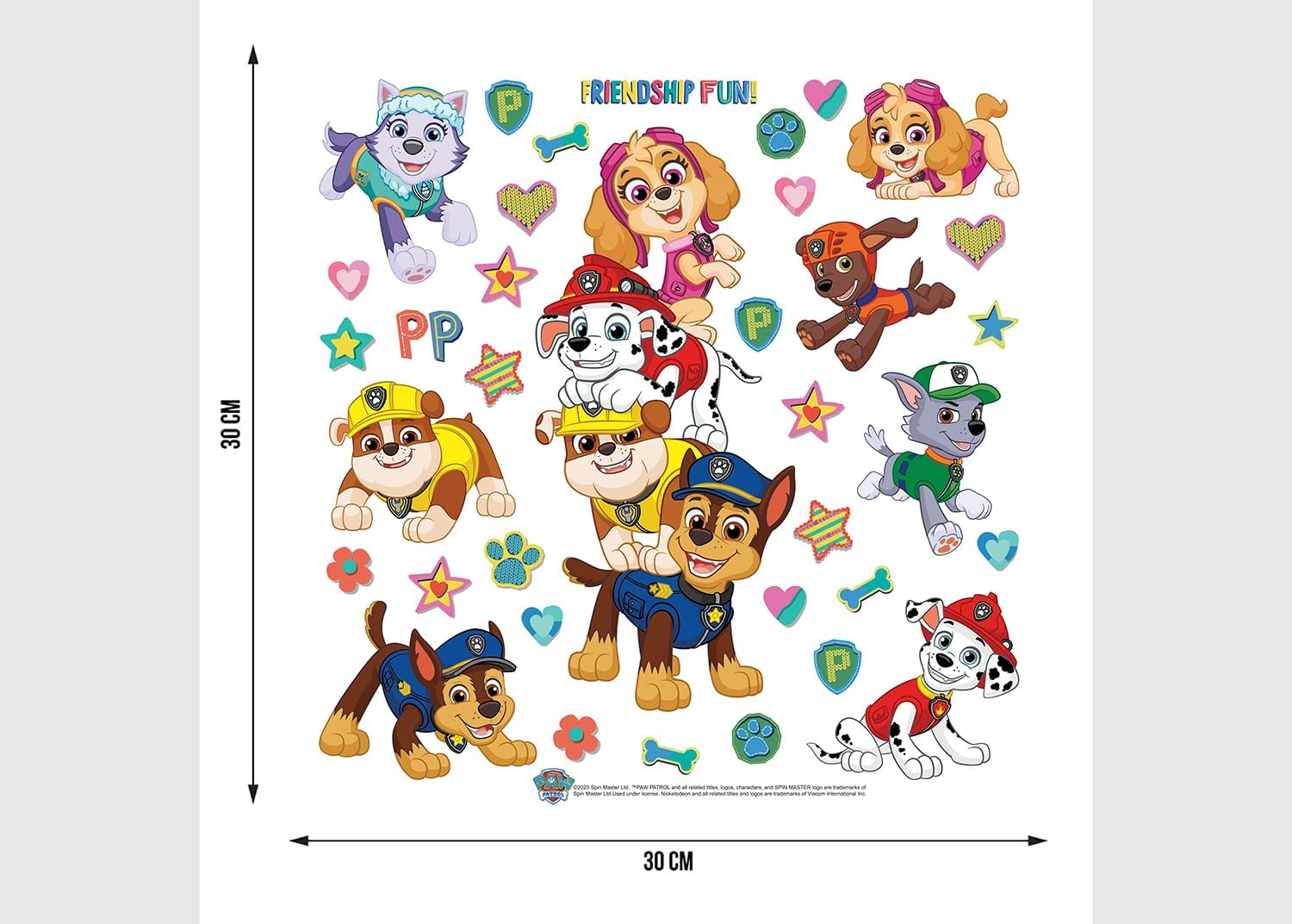AG Design Paw Patrol Children'S Room Wall Sticker, Wall Sticker, Boy Decoration, 30 X 30 Cm, ADKS 3842 image number 3