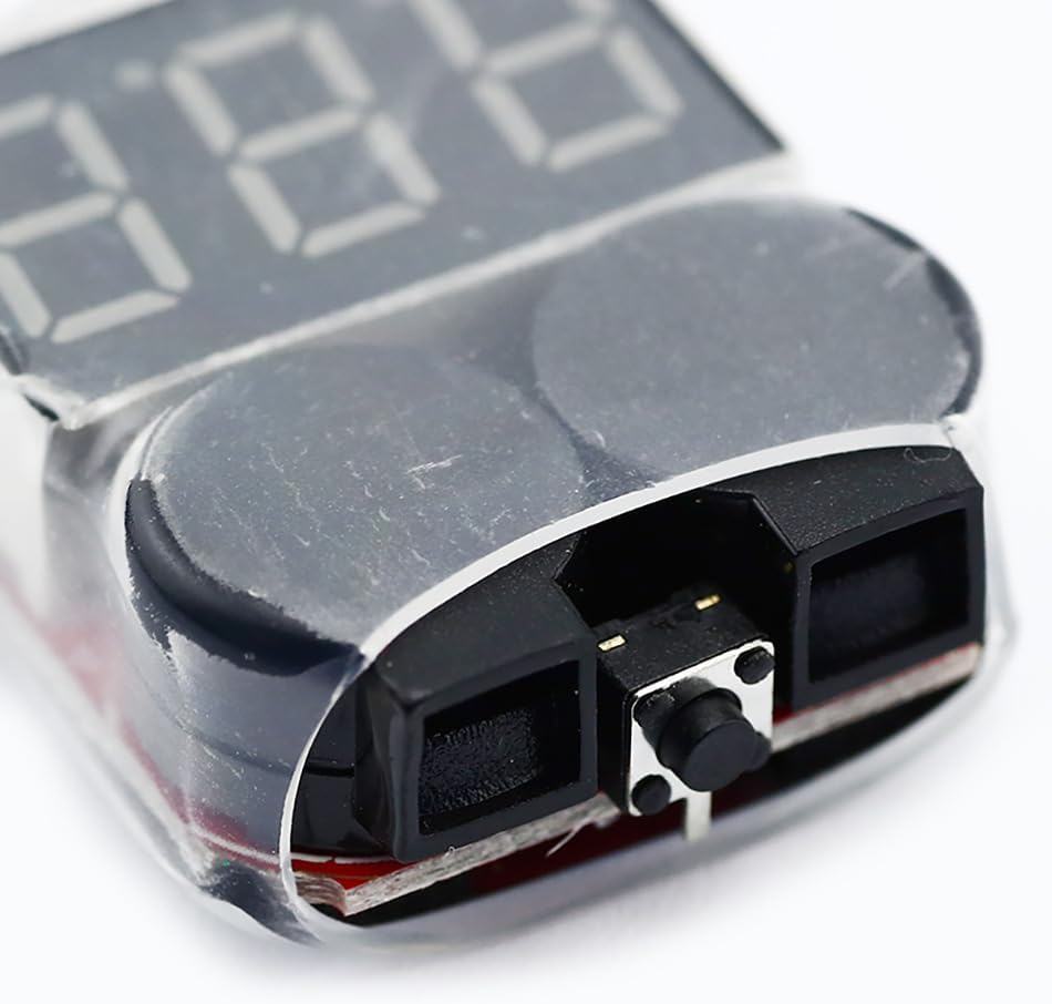 RC Lipo Battery Low Voltage Alarm 1S-8S Buzzer Indicator Checker Tester LED for Lipo Life Limn Li-Ion Battery image number 4