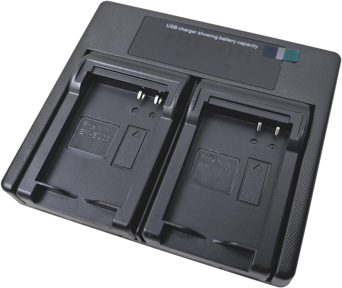 USB LED Dual Battery Charger for Nikon EN-EL23 ENEL23 MH-67 MH-67P Coolpix P600 B700 P610 P610S S810C P900 P900S Digital Camera image number 4