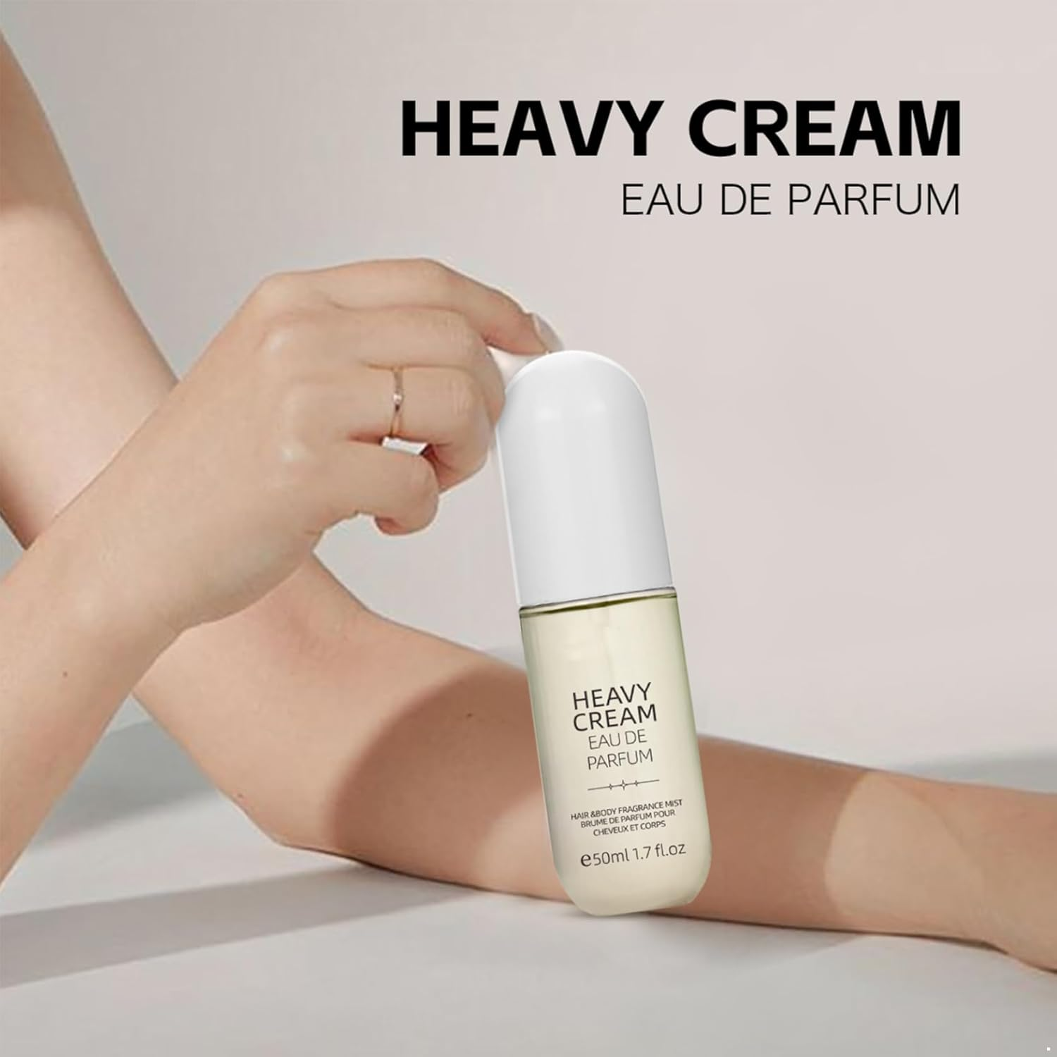 Hedmy Delicate Heavy Cream Fragrance Mist Alcohol Free Perfume for Women Long Lasting Elegant Scent Perfect White One Size image number 1