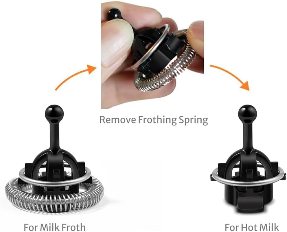 Whisk for Nespresso Aeroccino Milk Frother Replacement Set, Lid and Whisk, 2 Pieces image number 4