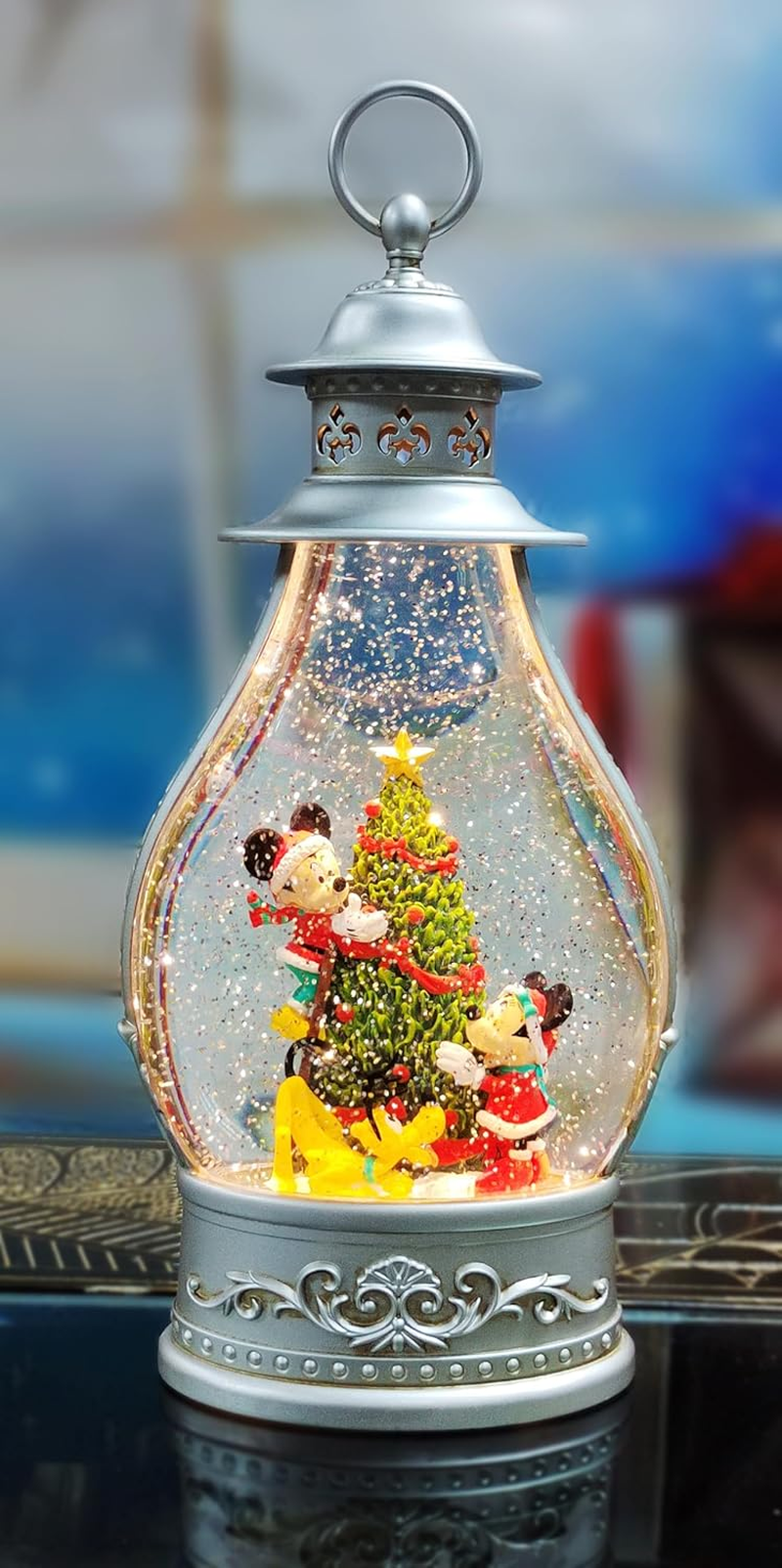 14 in H LED Holiday Disney Spinning Lantern image number 4