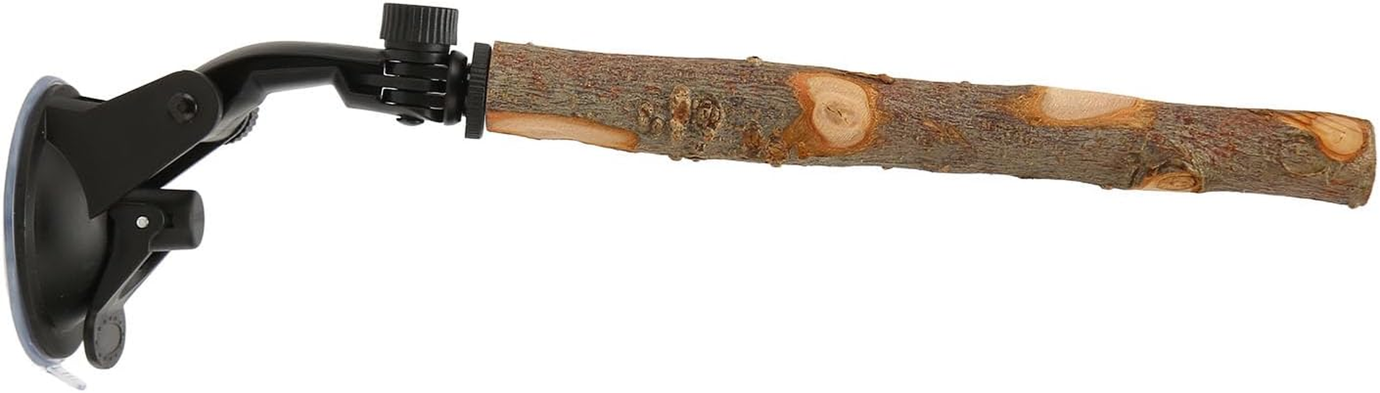 Bird Standing Stick, Sturdy Wood Bird Perch Interactive Prevent Slip Safe with Suction Cups for Parakeets (15CM) image number 1