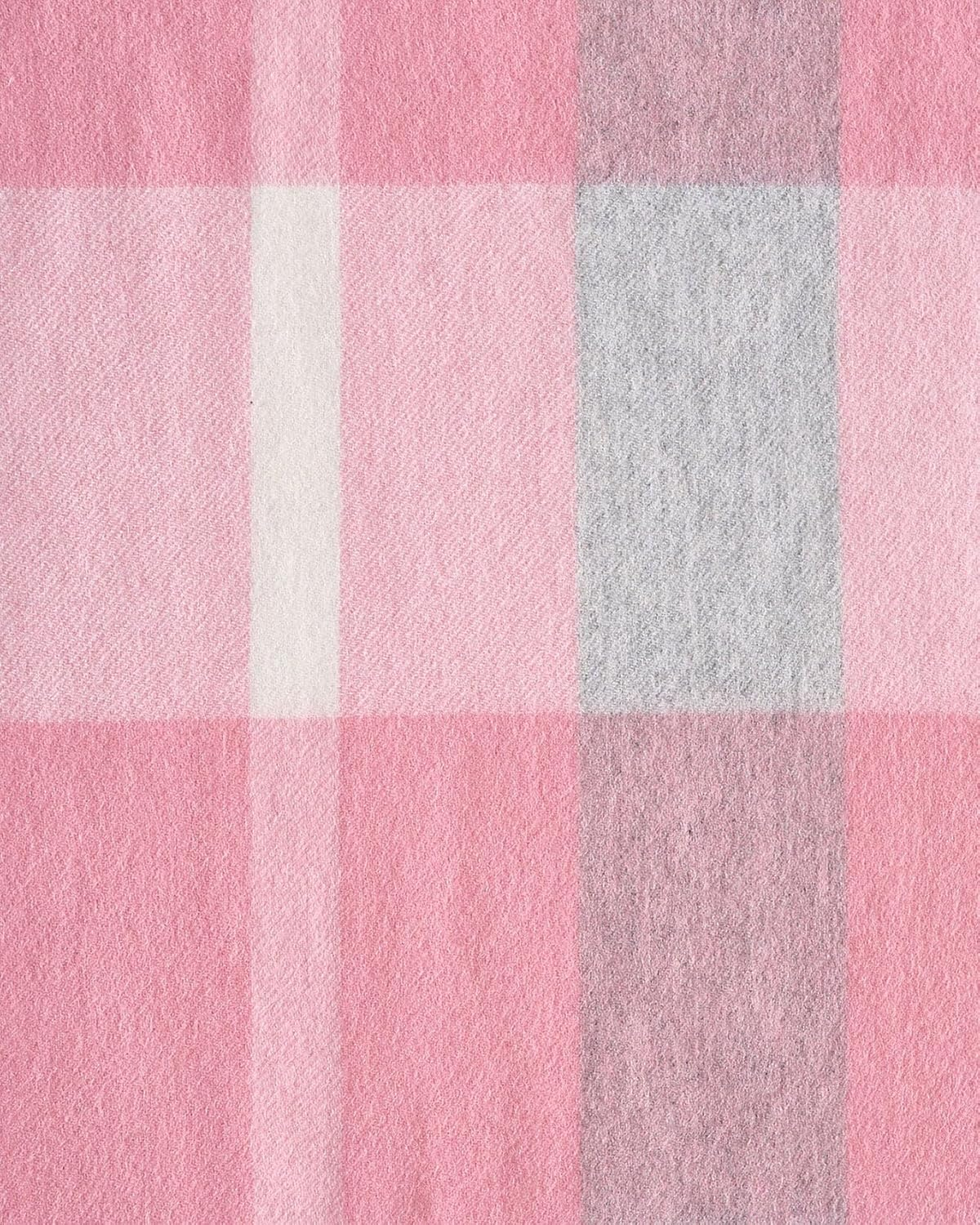 WOOLI WOOLI Australian Made Merino Wool Scarf | Pink Plaid Scarf- Lake Hillier, WA image number 4