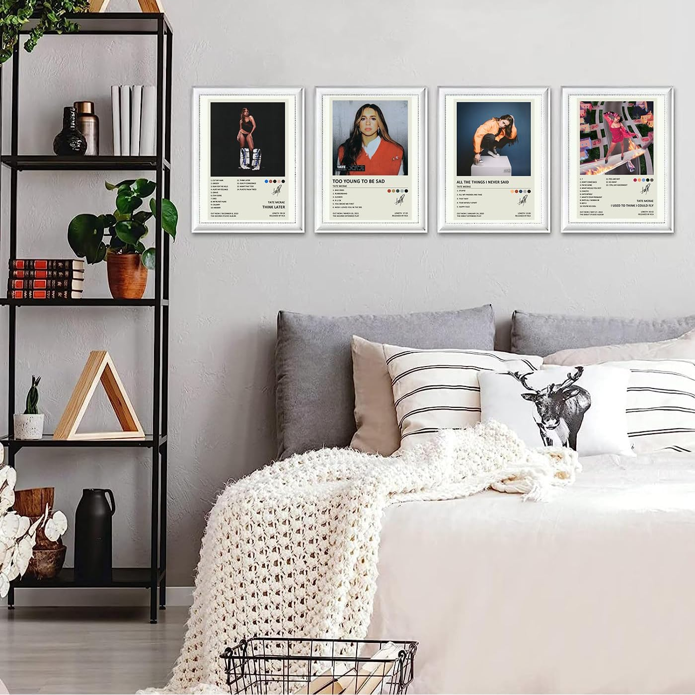 BBDVKQ Tate Mcrae Poster Album Cover Limited Edition Posters (Set of 4) Unframed 8In X 12In(20X30Cm) Canvas Poster Wall Art Decor Print Picture Paintings for Living Room Bedroom Decoration image number 5