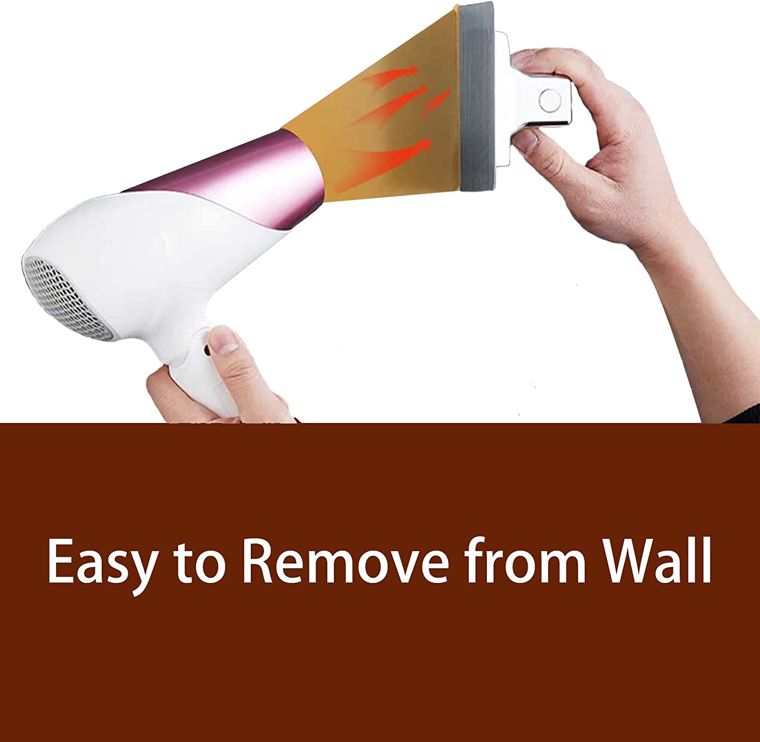 CANLENPK Self Adhesive Shower Head Holder, 360&deg; Adjustable Handheld Shower Wand Holder, Strong Adhesive Shower Mounting Bracket No Drilling Wall Mount Bracket (Black) image number 5