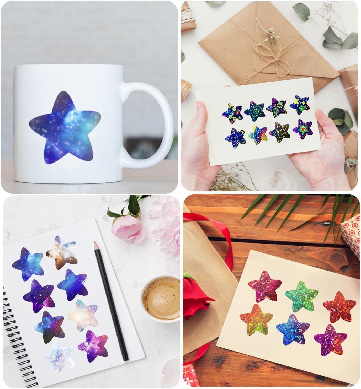 2000Pcs Small Stickers for Kids, Star Stickers, Sticker, Kids Stickers, Stickers, 2.5Cm Space Themed Stickers, Self-Adhesive and Easy to Use, Teachers and Classroom image number 5
