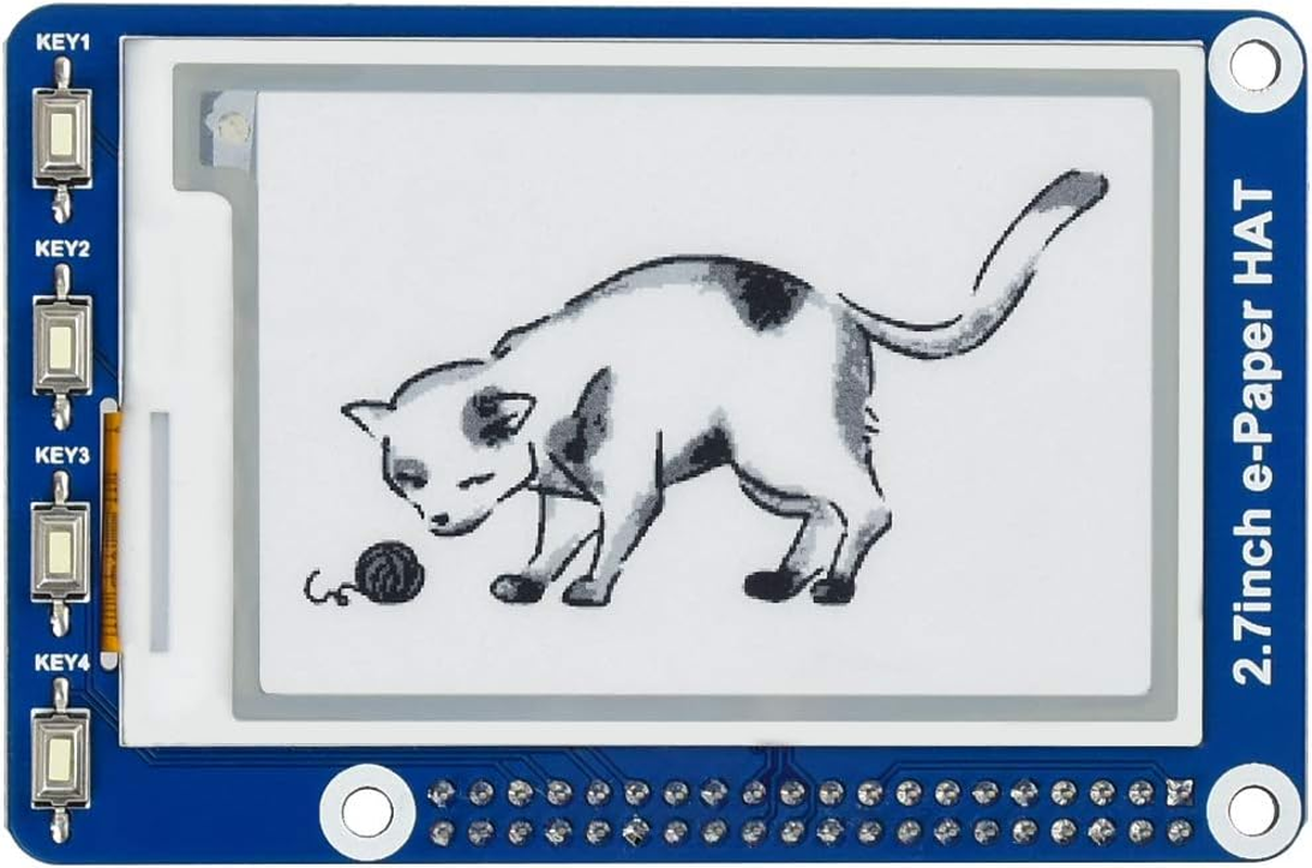 Waveshare 2.7Inch E-Ink Screen Display HAT for Raspberry Pi Electronic E-Paper with Embedded Controller Communicating via SPI Interface image number 5