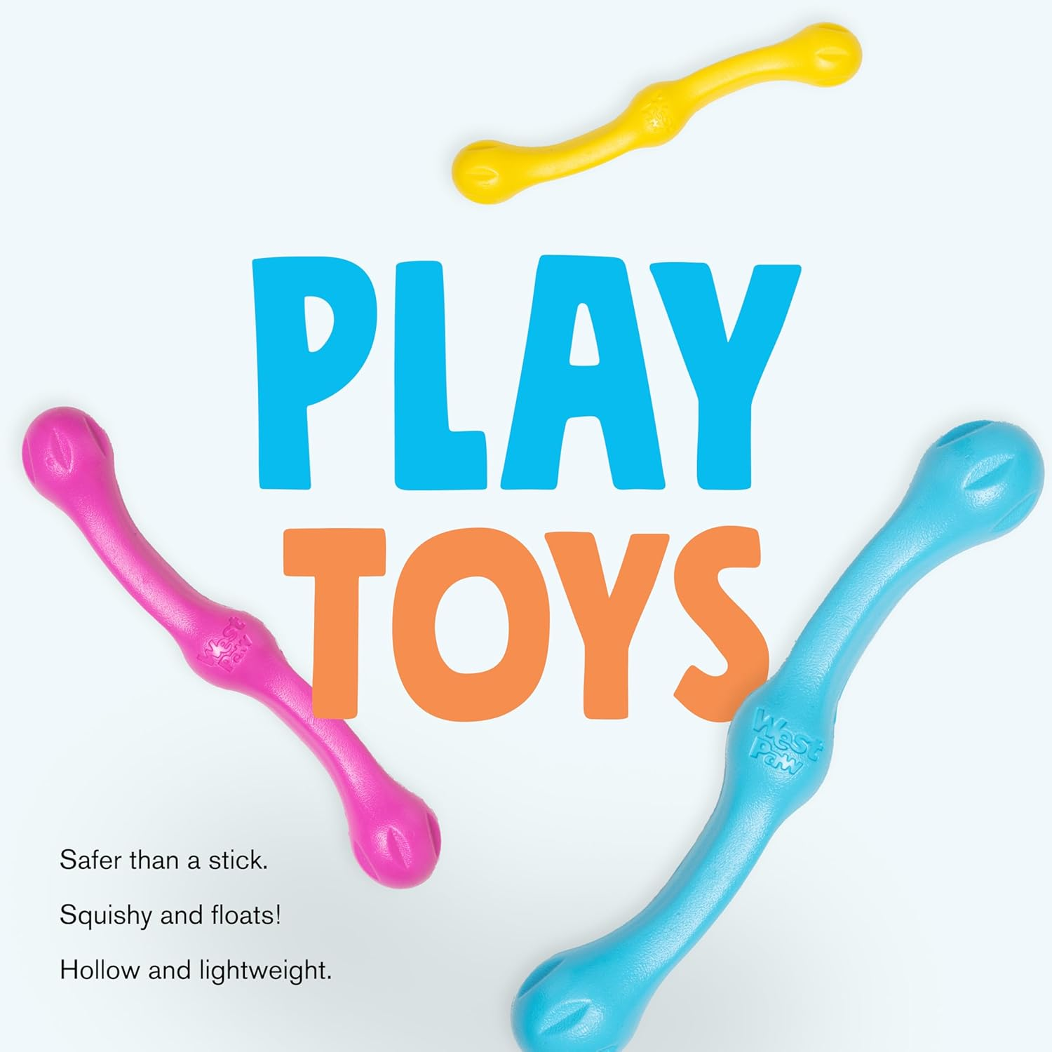 West Paw Zwig Squeezy Dog Stick Toy for Large Dogs with Zogoflex Echo, Made in USA, Jungle Green