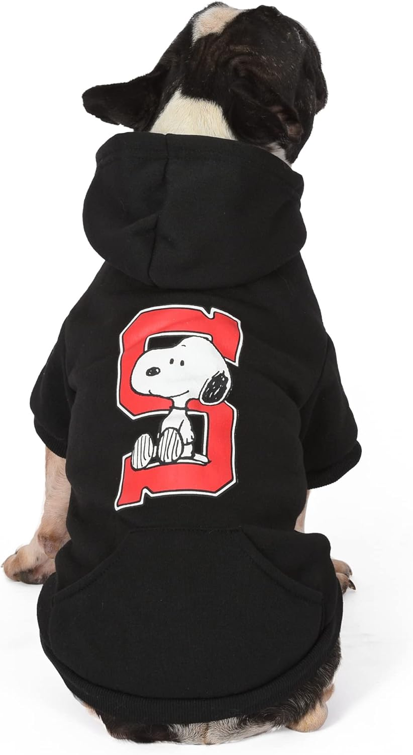 Peanuts for Pets Snoopy Collegiate Hoodie Sweater, XL | Soft and Comfortable Apparel Clothing Shirt | Xlarge Sweater for Very Large Dogs image number 6