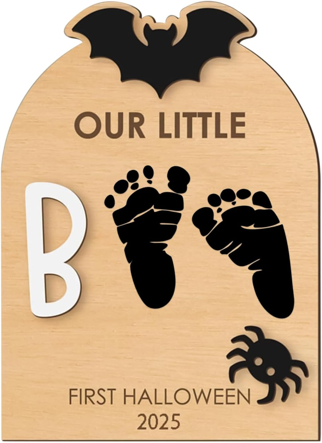 Foot Print Kit for Baby - Baby'S First Halloween Keepsake,Craft Kit with Ink Pad Hand Ornament for Birth Shower Mom Dad Kids Family, Christmas Halloween Nursery
