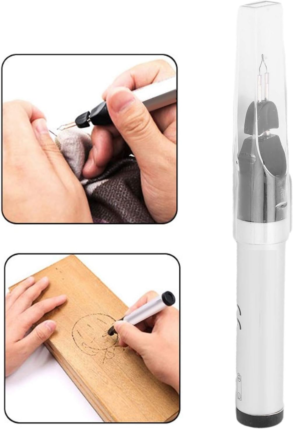 Thread Burning Pen with Instant Heating Tungsten Tip Replaceable Head, for Bead Weaving, Leather Craft, Jewelry Making image number 4