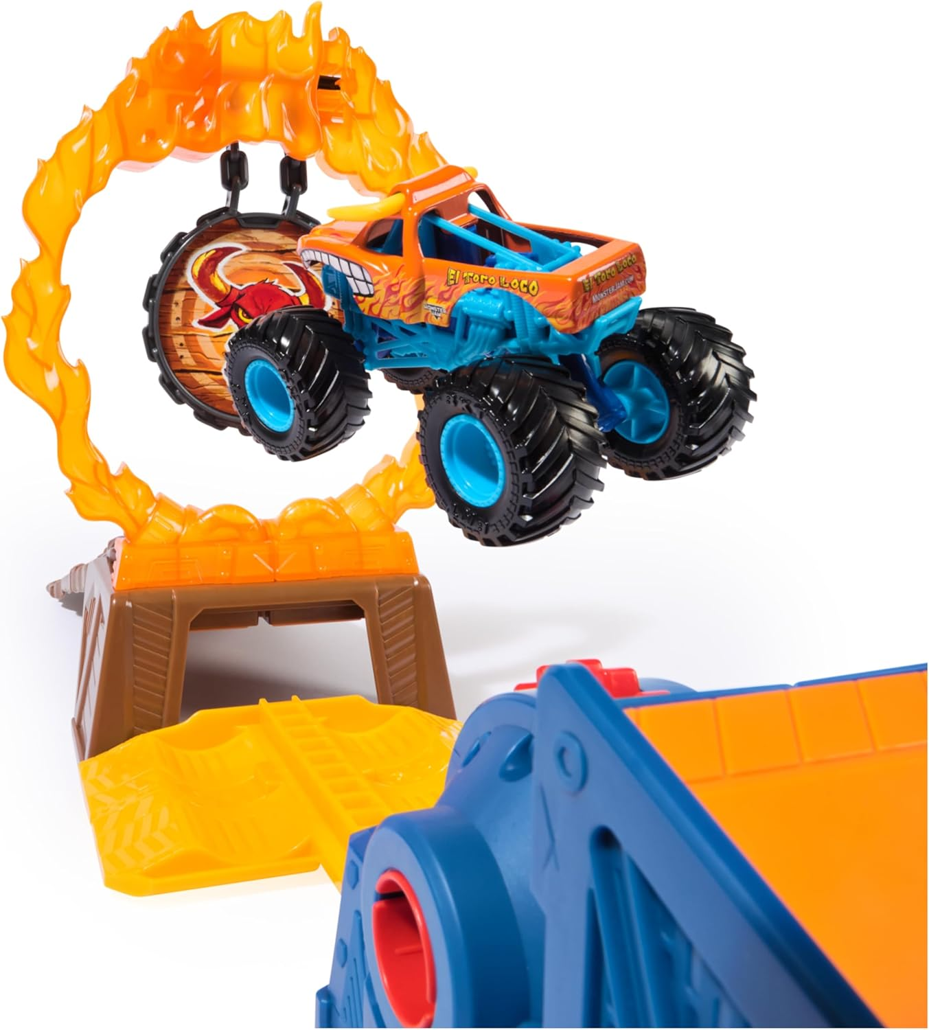 Monster Jam El Toro Loco Long Jump Playset with Exclusive Monster Truck (Walmart Exclusive) image number 3