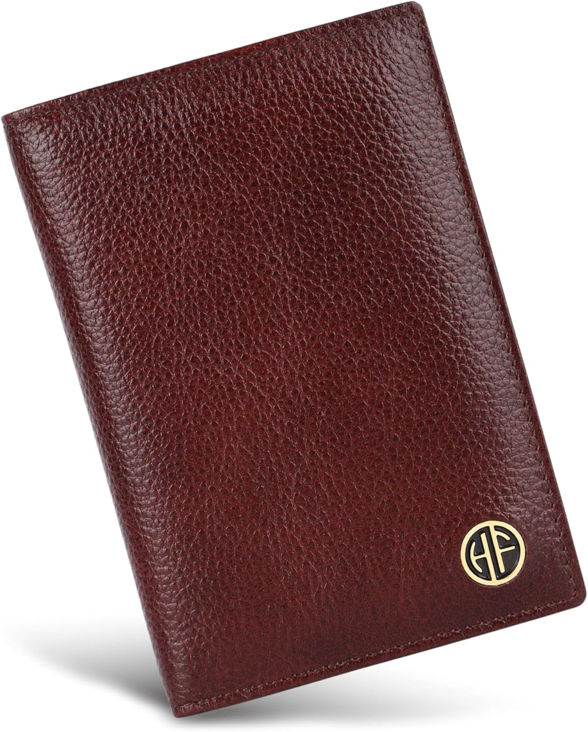 HAMMONDS FLYCATCHER Leather Unisex Passport Holder, Graphite Grey, Minimalist