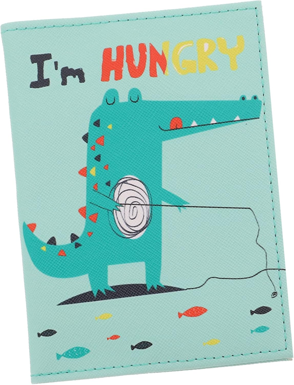 SHERCHPRY Travel Document Holder Case Cartoon Dinosaur Style Card Slots Bank Cards Pouch Pocket