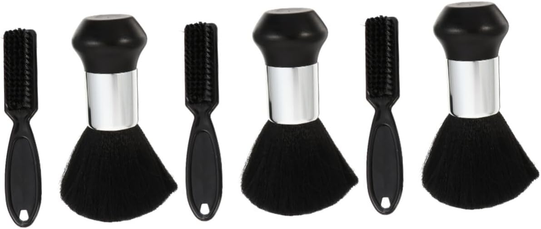 FRCOLOR 4Pcs Salon Neck Duster Brush Professional Hair Cleaning Brush for Barbershop Soft Material Multi-Functional Hairdressing Tool for Dust Removal and Styling
