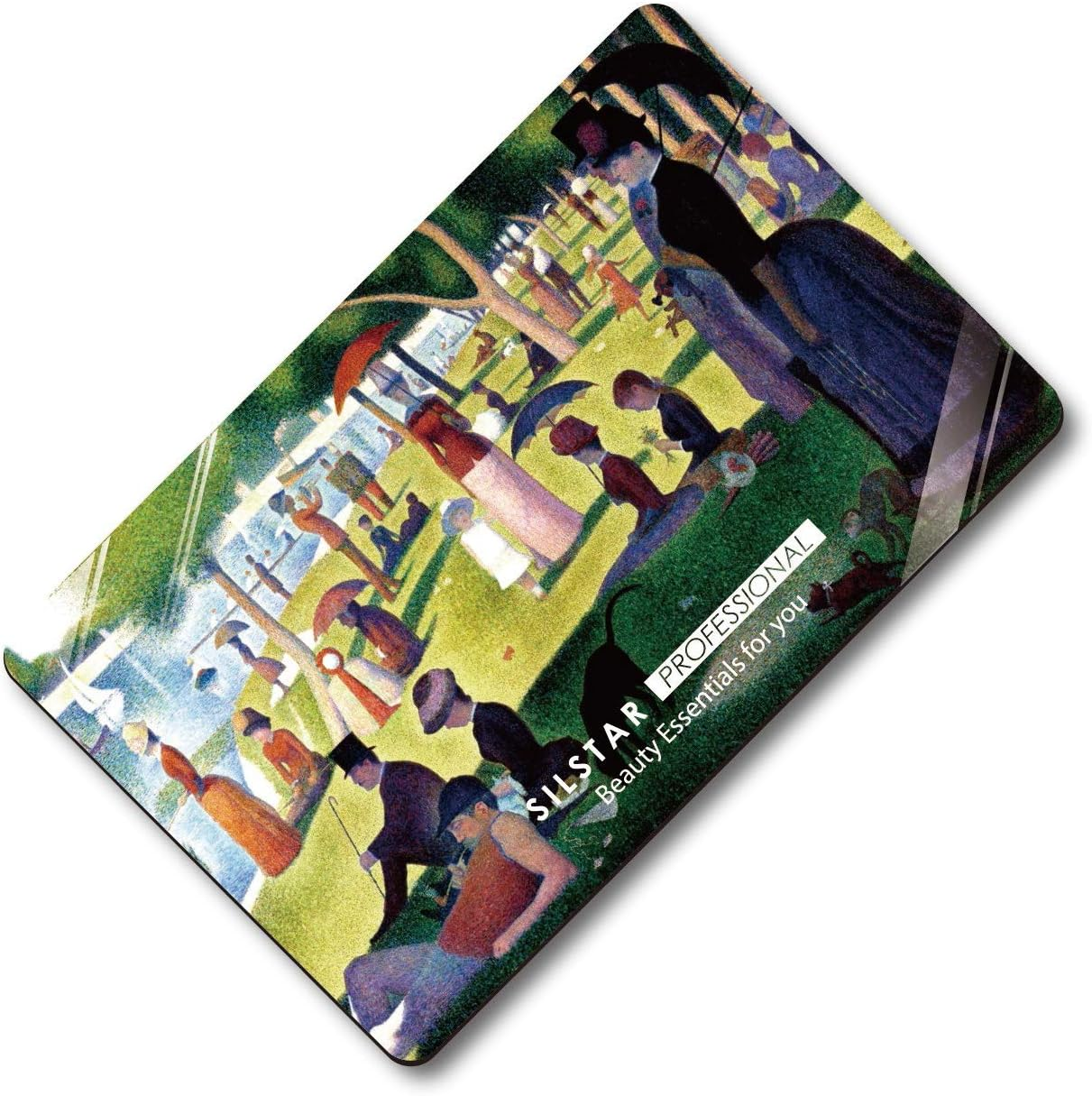 SILSTAR PROFESSIONAL Compact Card Mirror, Unbreakable Acrylic Makeup Mirror, Vanity Mirror (Georges Seurat,A_Sunday_On_La_Grande_Jattedesign) image number 1