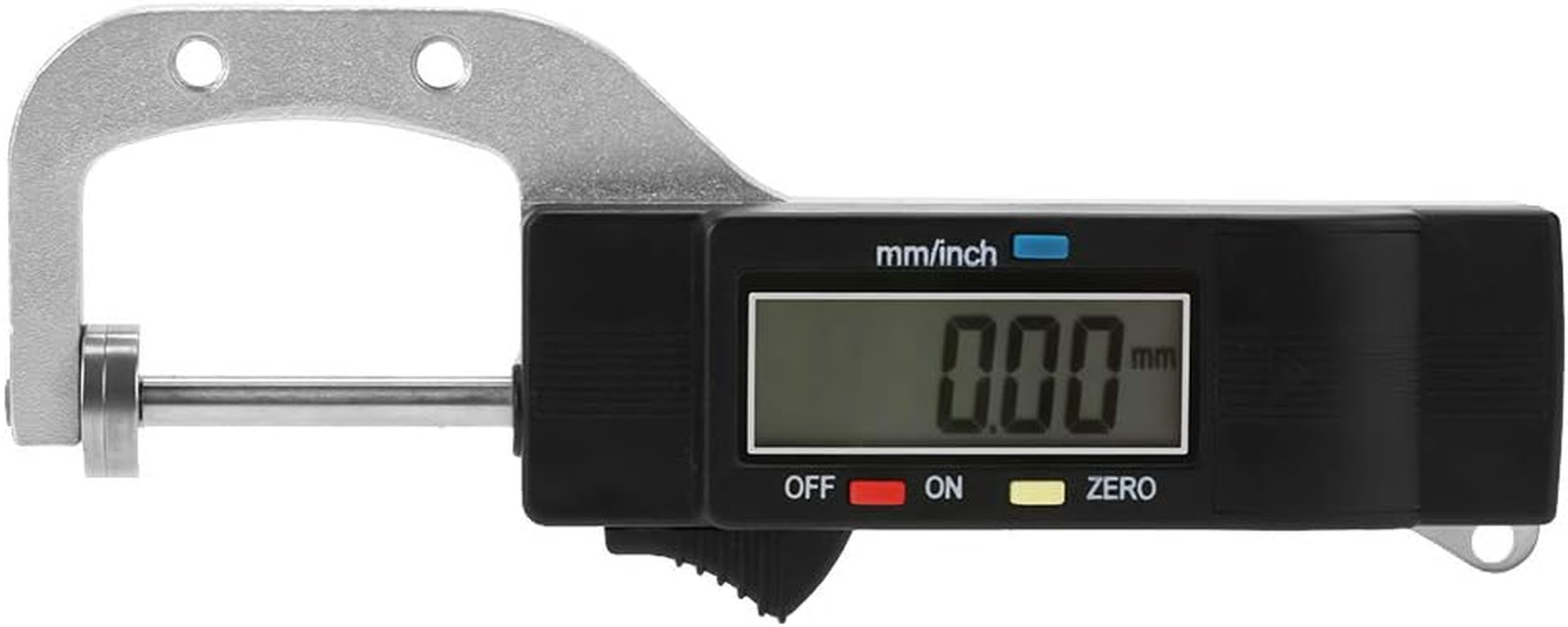 Digital Thickness Gauge, 0-25Mm Range, Large LCD Display, Switchable Mm/Inch Units, for Material Thickness Measurement