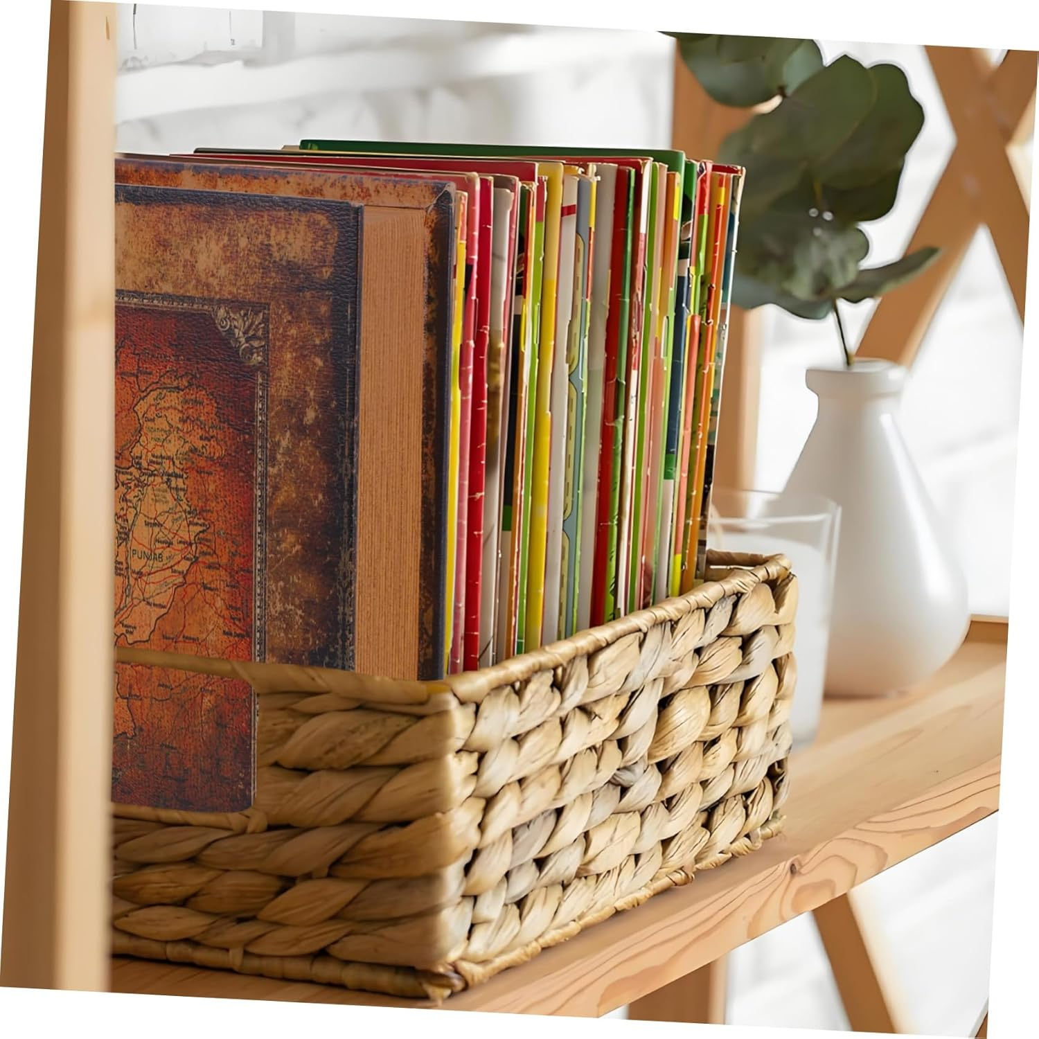 Sosoport Book Shaped Storage Box Fake Book Decorative Key Organizer Large Jewelry Box for Home Decor