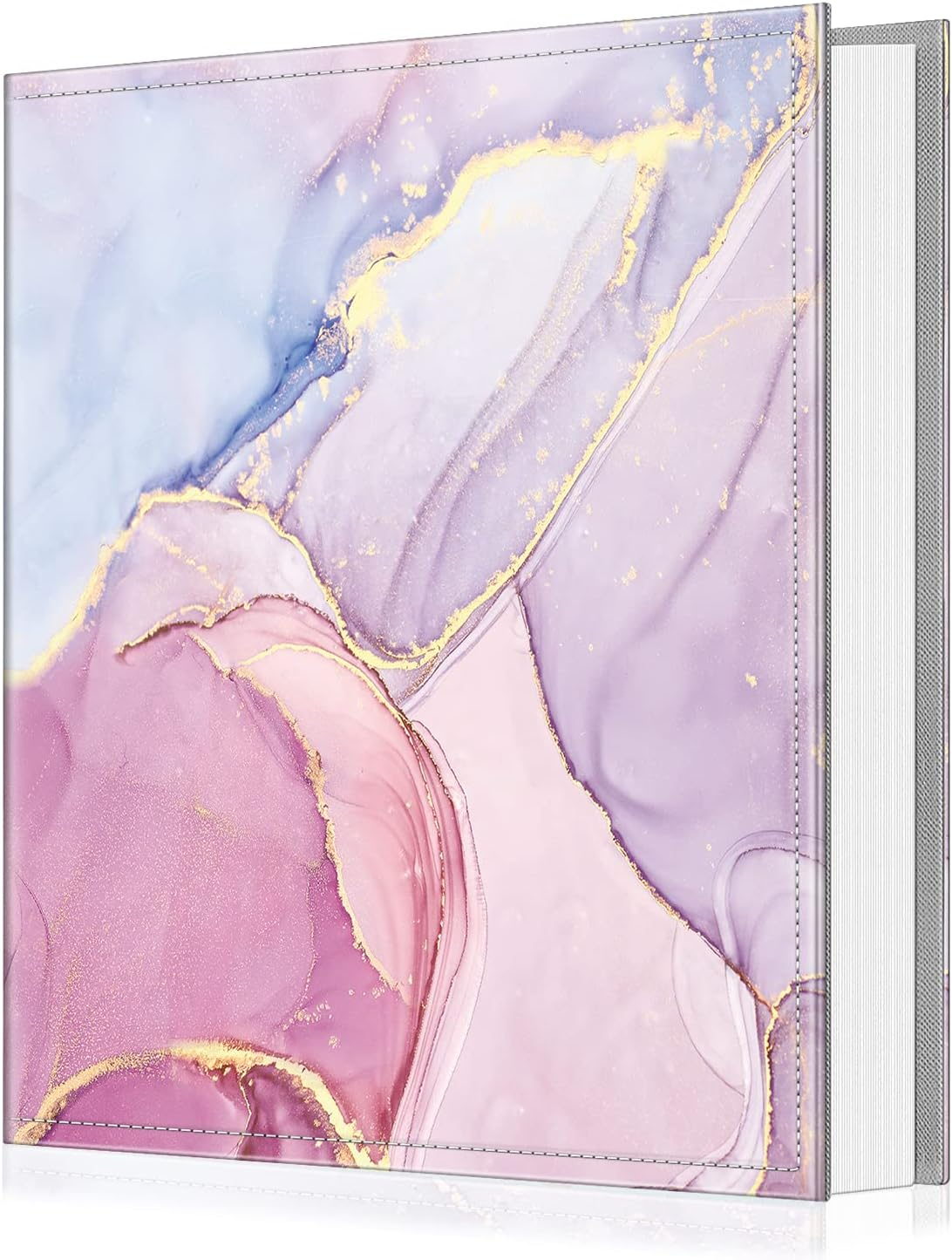 Fintie Photo Album 4X6 Photos - 300 Pockets Large Capacity Premium Vegan Leather Photo Book Cover for Family Wedding Anniversary Baby Vacation Pictures, Lilac Marble