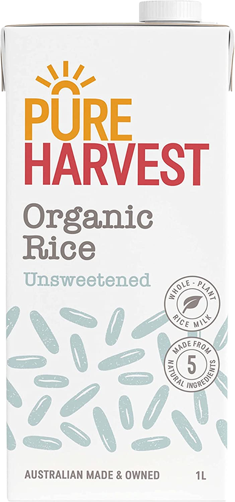 Pure Harvest Aussie Dream Organic Unsweeetened Rice Milk 1 Litre image number 2
