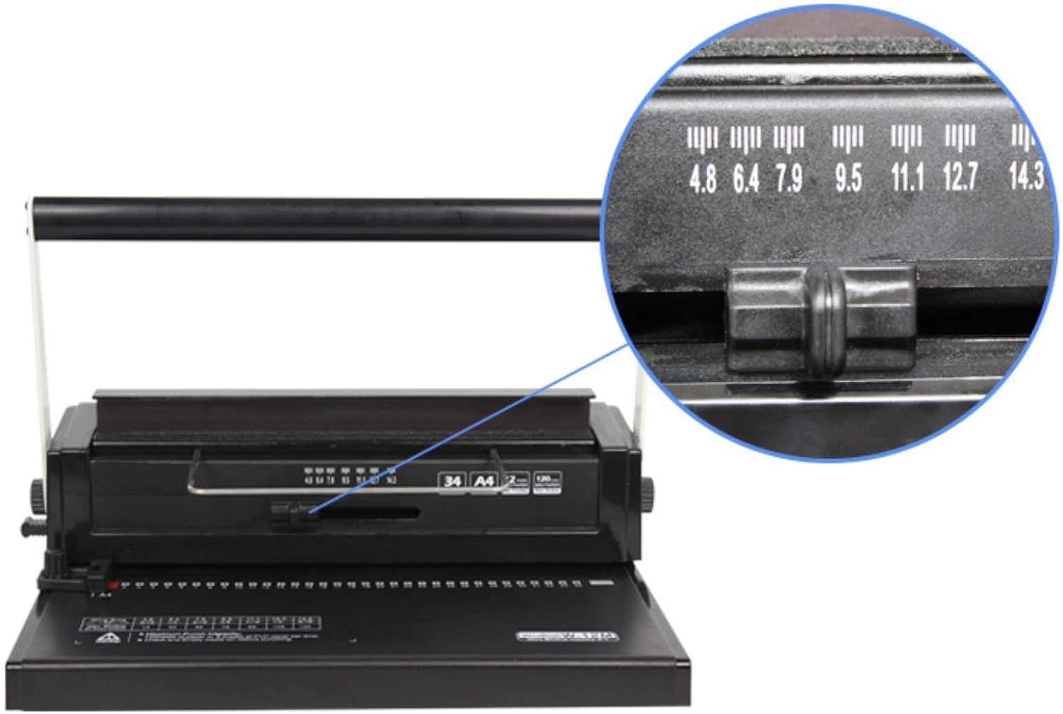 Office Wire Binder Binding Machine JL-M12W (34 Holes) image number 4