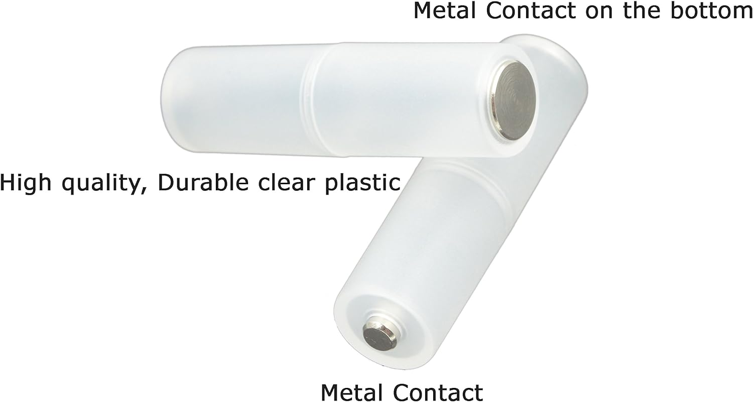 LAMPVPATH Pack of 8 AAA to AA Battery Adapter Converter Holder image number 2