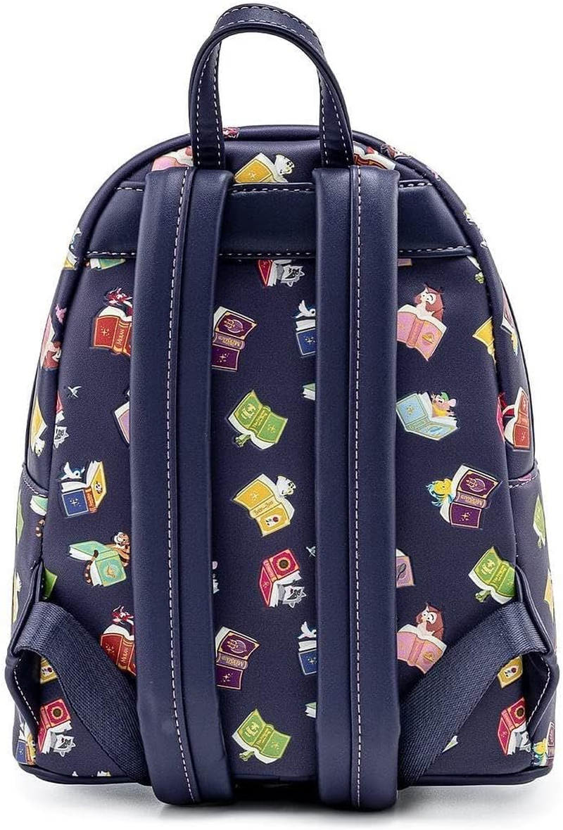 Loungefly: Disney Princess - Books AOP Mini Backpack image number 1