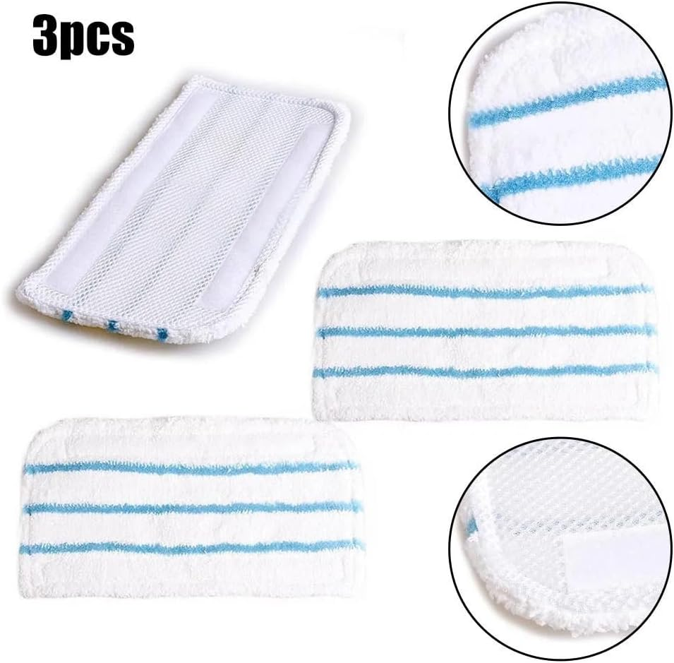 3* Microfiber Cloth, for Black and Decker, for Steam Mop Pads FSMH13E10-GB FSMH1321-GB Household Sweeper Cleaning Tool Replacement Robot Vacuum Mop Pad image number 4
