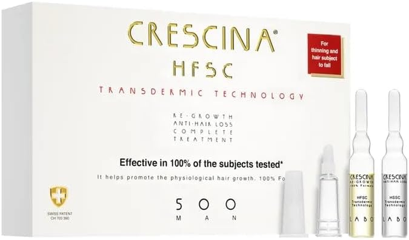 CRESCINA HFSC TRANSDERMIC Technology Ampoule Complex for Restoring Hair Growth and against Hair Loss for Men, 500, N 10+10 image number 1