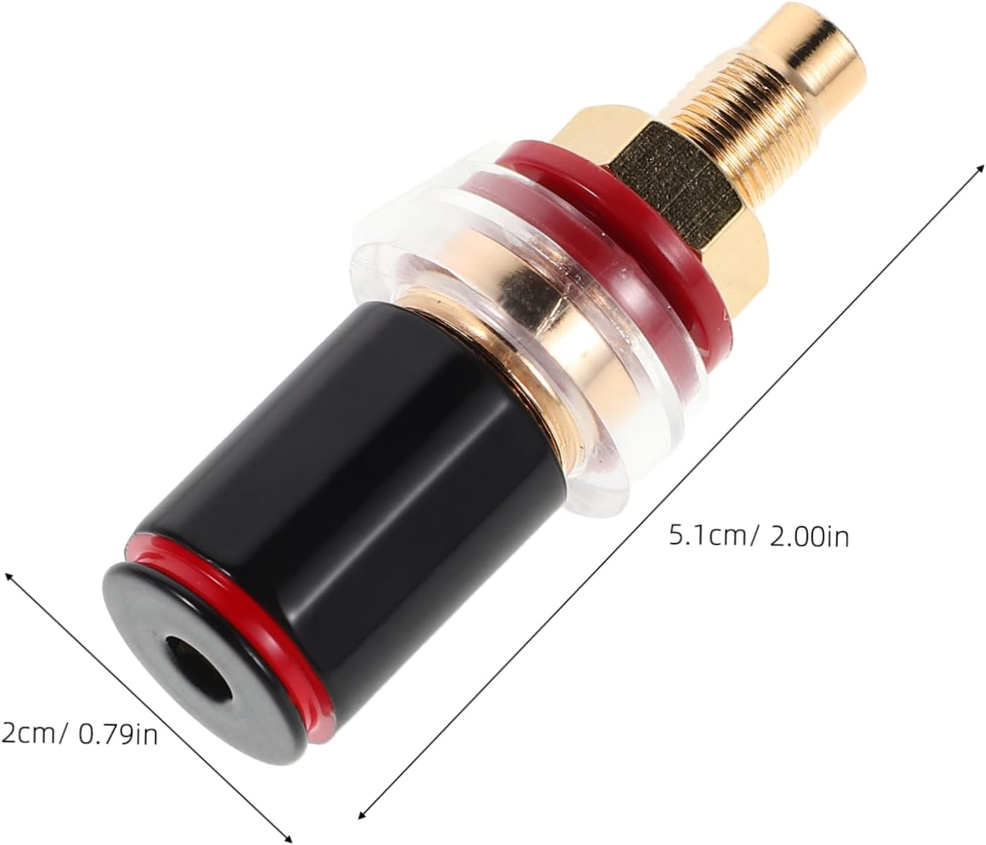 MERRYHAPY Hifi Speaker Binding Post Banana Plug Connectors Audio Wire Plug for Home Theater and Professional Recording Studios Durable Terminal for Loudspeaker Supplies with Noise Signal